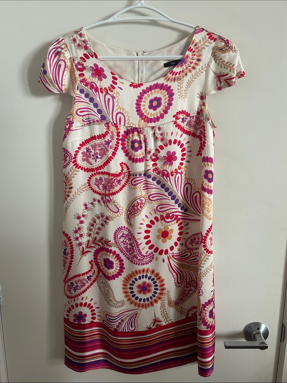 Tara Jarmon Mini Silk Dress Paisley